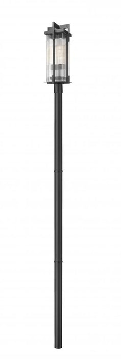 2 Light Outdoor Post Mounted Fixture | 5031PHBR-5009P96-BK