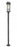 2 Light Outdoor Post Mounted Fixture | 5031PHBR-567P-BK