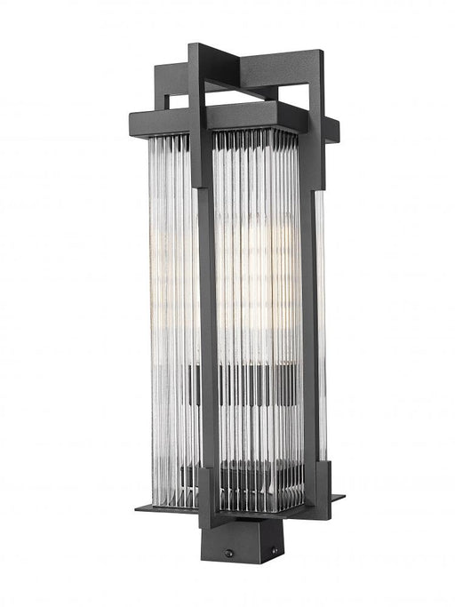 2 Light Outdoor Post Mount Fixture | 5031PHBS-BK