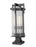 2 Light Outdoor Pier Mounted Fixture | 5031PHBS-SQPM-BK