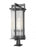 3 Light Outdoor Pier Mounted Fixture | 5031PHXLR-533PM-BK