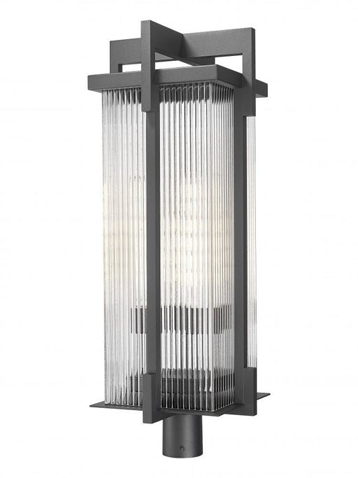 3 Light Outdoor Post Mount Fixture | 5031PHXLR-BK