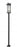 3 Light Outdoor Post Mounted Fixture | 5031PHXLS-536P-BK