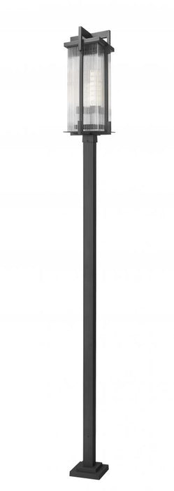 3 Light Outdoor Post Mounted Fixture | 5031PHXLS-536P-BK