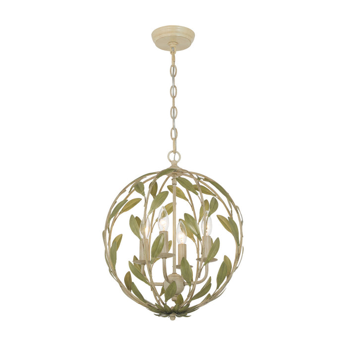 Broche 16'' Champagne Green Tea Chandelier | 504-CT