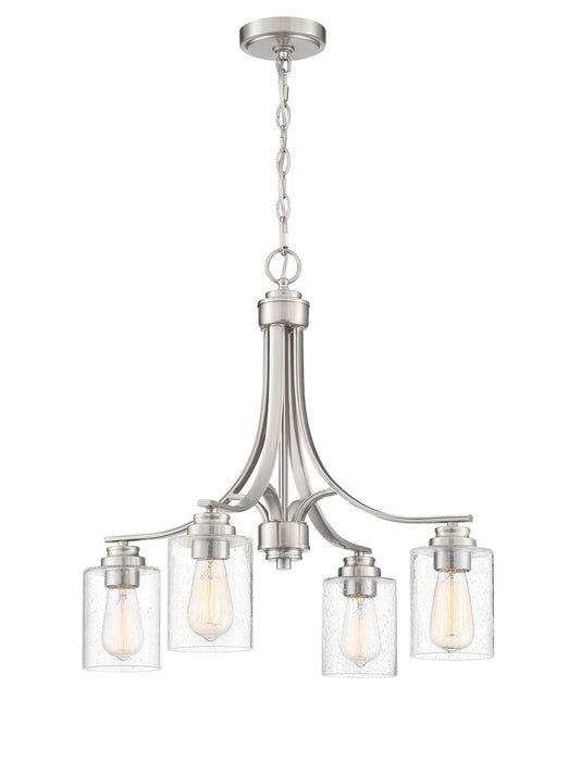 Craftmade Bolden 4 Light Chandelier in Brushed Polished Nickel