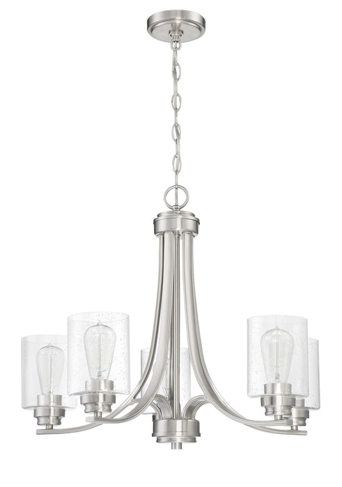 Craftmade Bolden 5 Light Chandelier in Brushed Polished Nickel