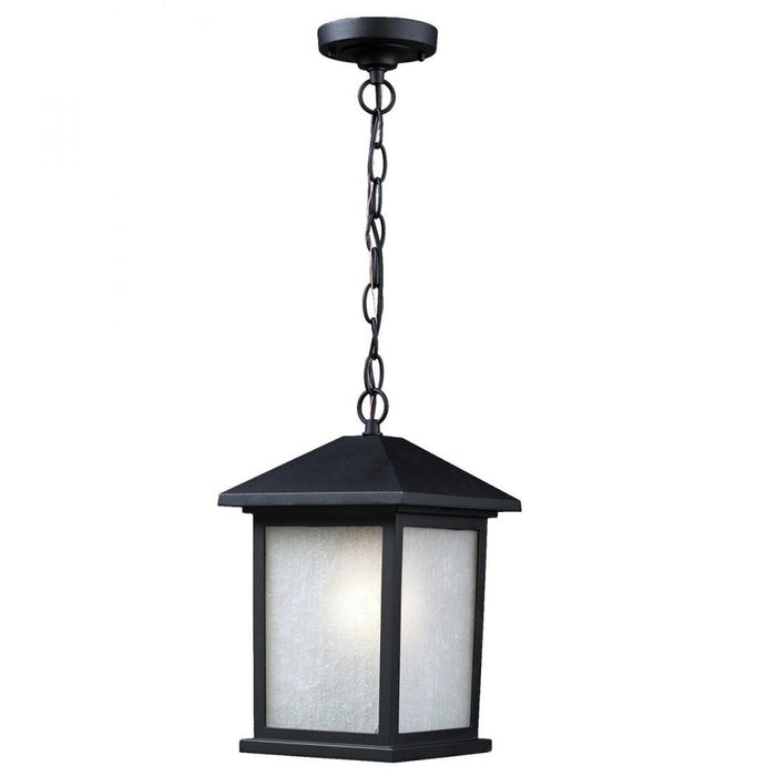 1 Light Outdoor Chain Mount Ceiling Fixture | 507CHM-BK