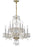 Traditional Crystal 10 Light Clear Italian Crystal Polished Brass Chandelier | 5080-PB-CL-I