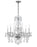 Traditional Crystal 6 Light Clear Italian Crystal Polished Chrome Chandelier | 5086-CH-CL-I