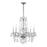 Crystorama Traditional Crystal 6 Light Swarovski Strass Crystal Polished Chrome Chandelier