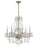 Traditional Crystal 6 Light Clear Italian Crystal Polished Brass Chandelier | 5086-PB-CL-I