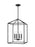Generation Lighting Perryton transitional 4-light indoor dimmable medium ceiling pendant hanging chandelier light in mid