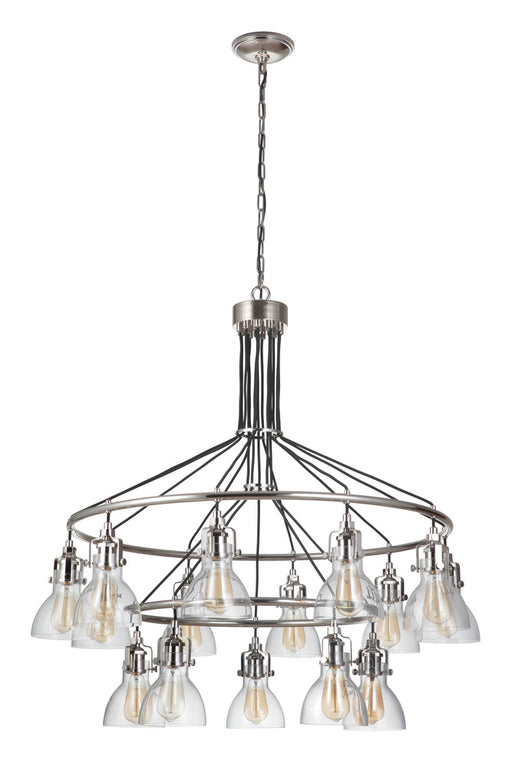 Craftmade State House 15 Light Chandelier in Polished Nickel