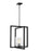 Generation Lighting Mitte transitional 1-light indoor dimmable ceiling hanging single pendant light in midnight black fi