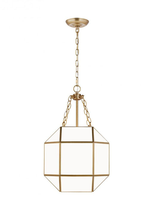 Visual Comfort & Co. Studio Collection Morrison modern 3-light LED indoor dimmable small ceiling pendant hanging chandelier light in satin