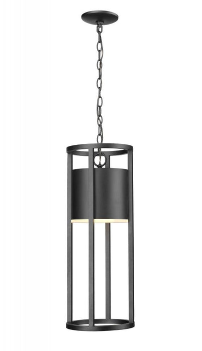 1 Light Outdoor Chain Mount Ceiling Fixture | 517CHB-BK-LED