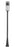 1 Light Outdoor Post Mounted Fixture | 517PHB-519P-BK-LED