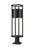 1 Light Outdoor Pier Mounted Fixture | 517PHB-533PM-BK-LED
