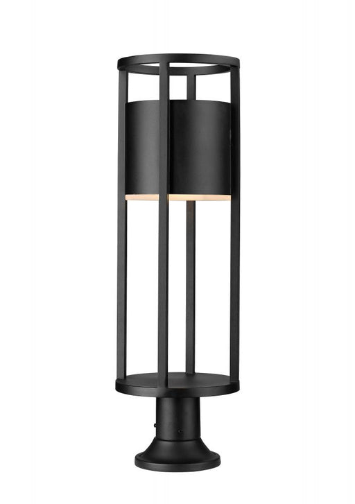 1 Light Outdoor Pier Mounted Fixture | 517PHB-553PM-BK-LED
