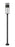 1 Light Outdoor Post Mounted Fixture | 517PHB-567P-BK-LED