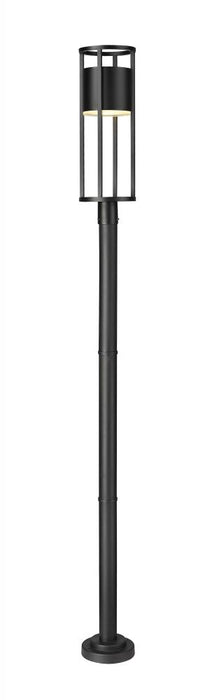 1 Light Outdoor Post Mounted Fixture | 517PHB-567P-BK-LED