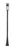 1 Light Outdoor Post Mounted Fixture | 517PHM-519P-BK-LED