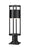 1 Light Outdoor Pier Mounted Fixture | 517PHM-533PM-BK-LED