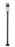 1 Light Outdoor Post Mounted Fixture | 517PHM-567P-BK-LED