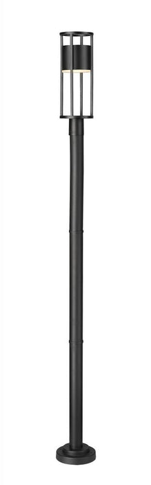 1 Light Outdoor Post Mounted Fixture | 517PHM-567P-BK-LED