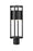 1 Light Outdoor Post Mount Fixture | 517PHM-BK-LED