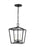 Visual Comfort & Co. Studio Collection Dianna transitional 3-light indoor dimmable ceiling pendant hanging chandelier light in midnight bla