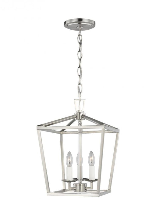 Visual Comfort & Co. Studio Collection Dianna transitional 3-light indoor dimmable ceiling pendant hanging chandelier light in brushed nick