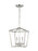 Visual Comfort & Co. Studio Collection Dianna transitional 3-light LED indoor dimmable ceiling pendant hanging chandelier light in brushed