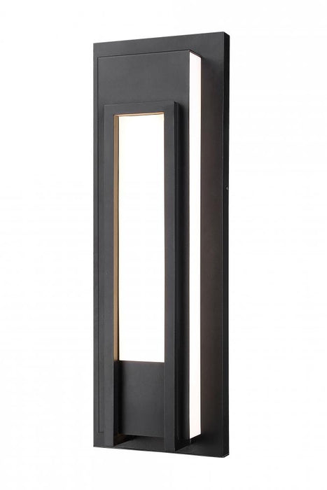 1 Light Outdoor Wall Light | 520B-BK-LED