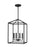 Generation Lighting Perryton transitional 4-light indoor dimmable small ceiling pendant hanging chandelier light in midn