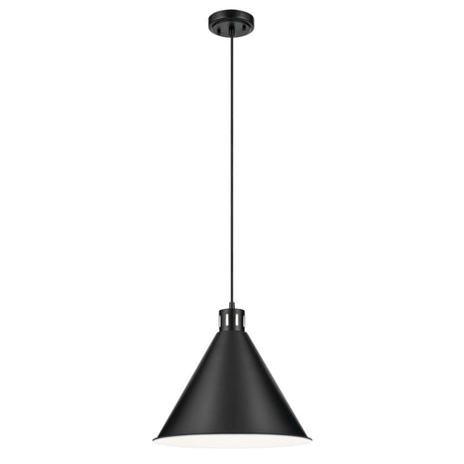 Kichler Zailey 14.25" 1-Light Cone Pendant in Black