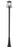 4 Light Outdoor Post Mounted Fixture | 521PHBR-519P-BK