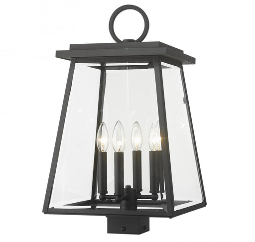 4 Light Outdoor Post Mount Fixture | 521PHBS-BK