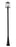 2 Light Outdoor Post Mounted Fixture | 521PHMR-519P-BK