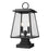2 Light Outdoor Pier Mounted Fixture | 521PHMS-SQPM-BK
