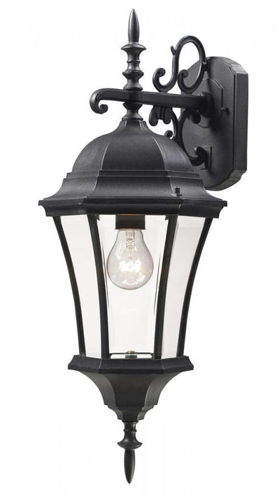 1 Light Outdoor Wall Light | 522M-BK