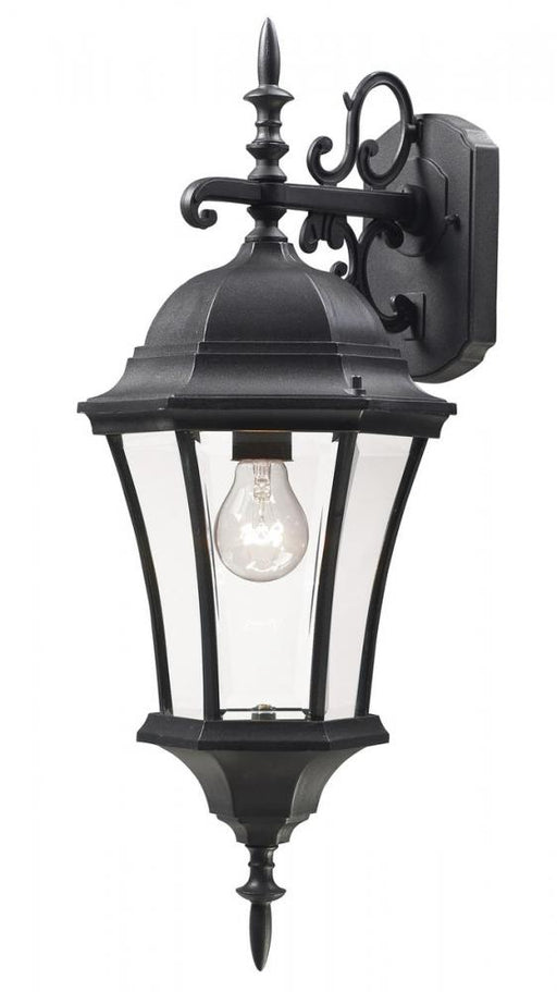 1 Light Outdoor Wall Light | 522M-BK
