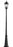 1 Light Outdoor Post Mounted Fixture | 522MP1-BK
