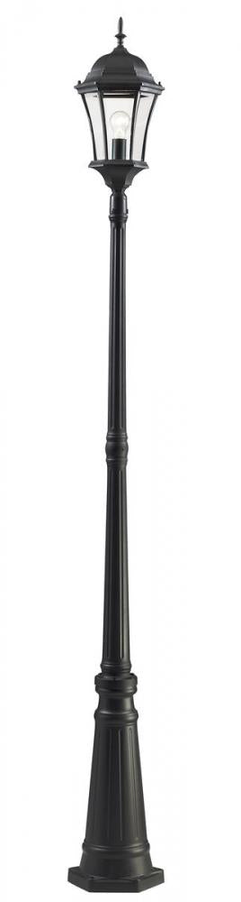 1 Light Outdoor Post Mounted Fixture | 522MP1-BK