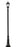 1 Light Outdoor Post Mounted Fixture | 522PHM-518P-BK