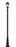 1 Light Outdoor Post Mounted Fixture | 522PHM-519P-BK