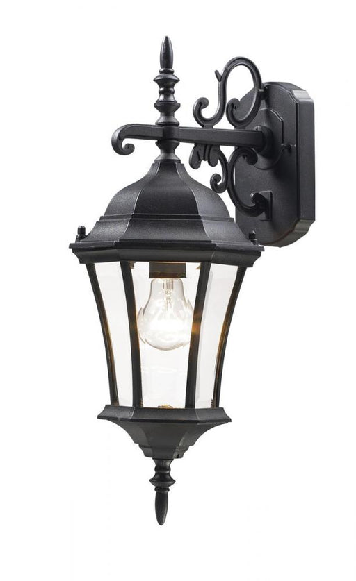 1 Light Outdoor Wall Light | 522S-BK