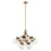 Kichler Silvarious 30 Inch 12 Light Convertible Chandelier with Clear Glass in Champagne Bronze