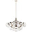 Kichler Silvarious 38 Inch 16 Light Convertible Chandelier with Clear Glass in Polished Nickel